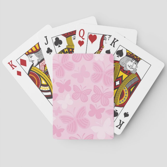 Schmetterlingsmuster 2 spielkarten (Rückseite)