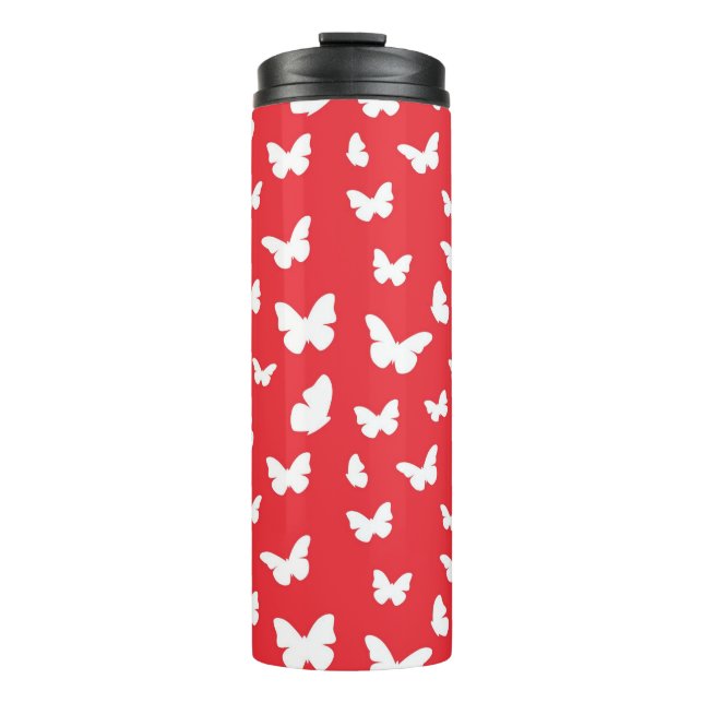 Schmetterlingsmuster 2 thermosbecher (Vorderseite)