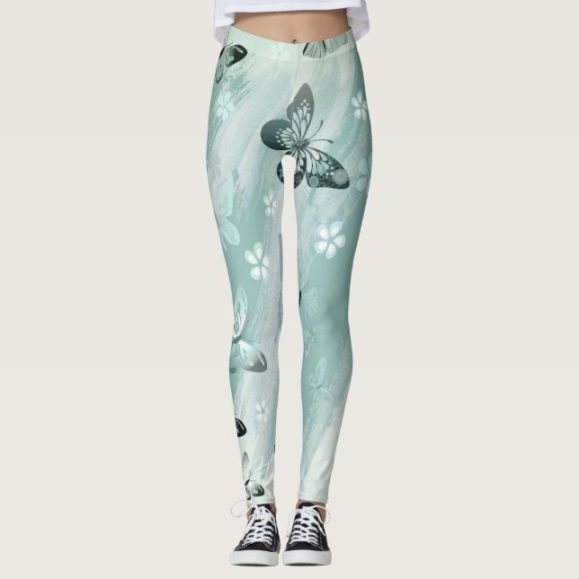 Schmetterlingsmuster 9 leggings (Vorderseite)