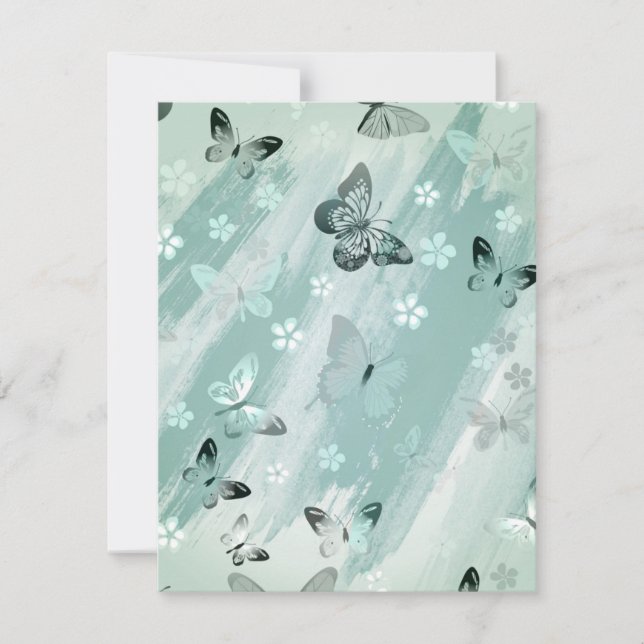 Schmetterlingsmuster 9 mitteilungskarte (Vorderseite)