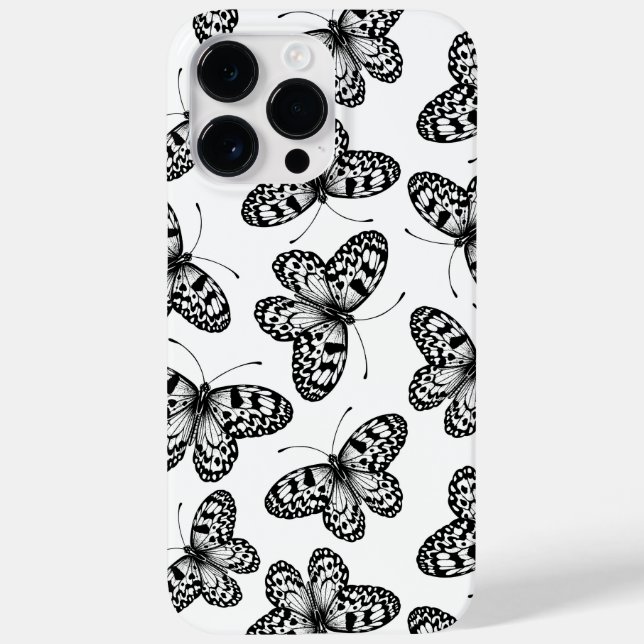Schmetterlingsmuster Case-Mate iPhone 14 Pro Max Hülle (Rückseite)