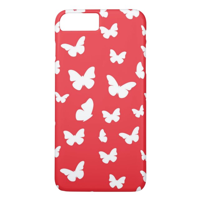Schmetterlingsmuster Case-Mate iPhone Hülle (Rückseite)