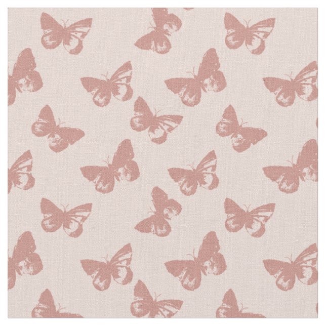 Schmetterlingsmuster in Pastell Stoff (Nahaufnahme)