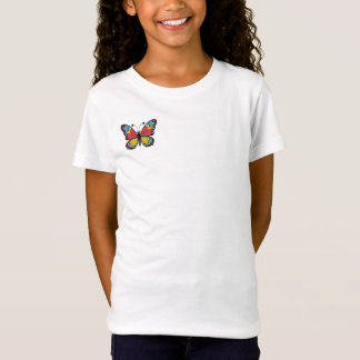 Schmetterlingsmuster Mädchen T-Shirt