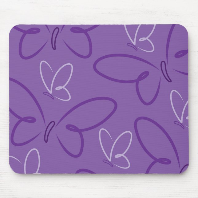 Schmetterlingsmuster Mousepad (Vorne)