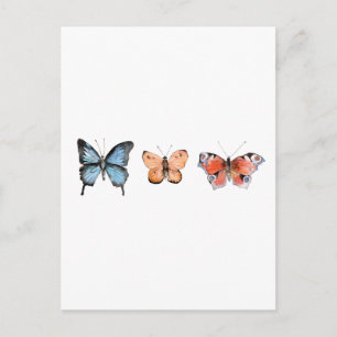 Schmetterlingsmuster Postkarte