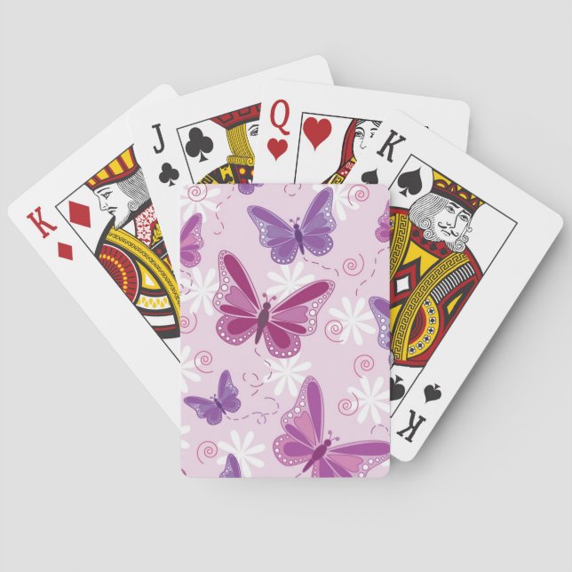 Schmetterlingsmuster Spielkarten (Rückseite)
