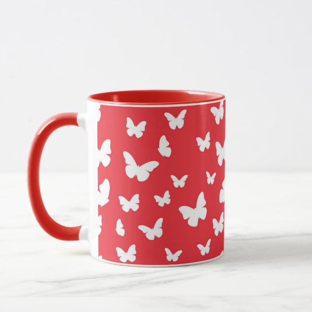 Schmetterlingsmuster Tasse (Links)