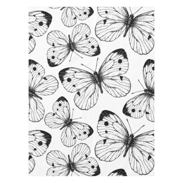 Schmetterlingsmuster Tischdecke (Vorderseite)