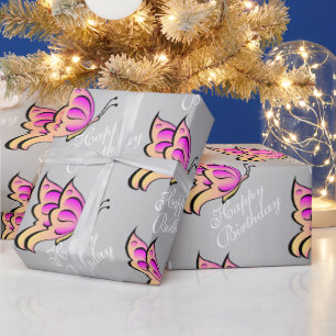 Schmetterlingspapier Geschenkpapier