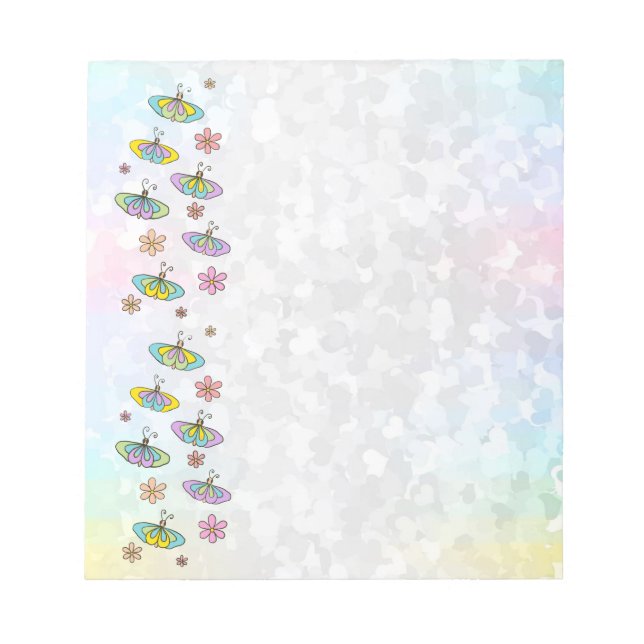 Schmetterlingsparade Notizblock (Vorderseite)