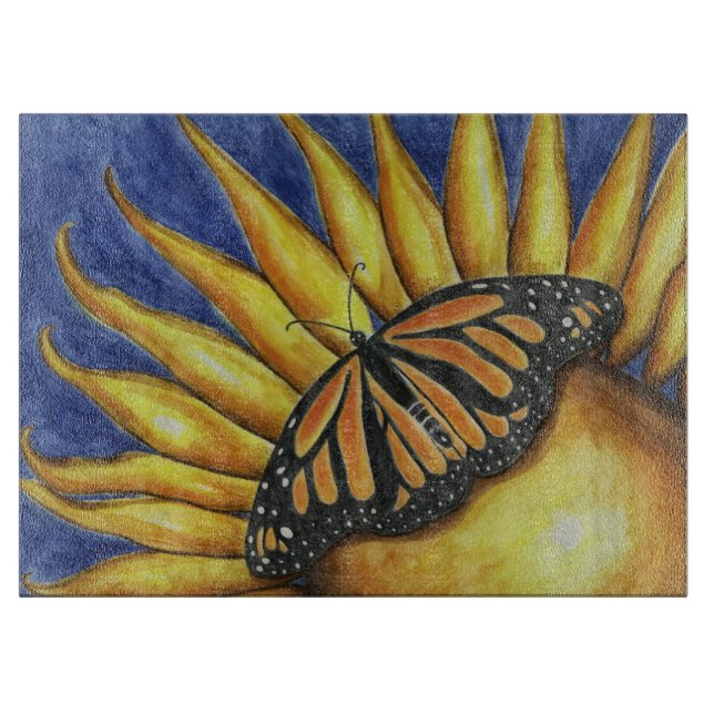 Schmetterlingsplatte Schneidebrett (Vorderseite)