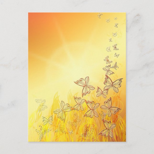 Schmetterlingspostkarte Postkarte (Vorderseite)