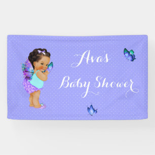 Schmetterlingsprinzessin Baby Mädchen Lila Lavende Banner