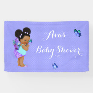 Schmetterlingsprinzessin Baby Mädchen Lila Lavende Banner
