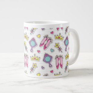 Schmetterlingsprinzessinmuster Jumbo-Tasse