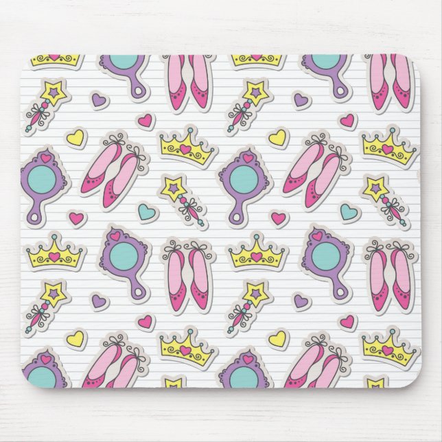 Schmetterlingsprinzessinmuster Mousepad (Vorne)