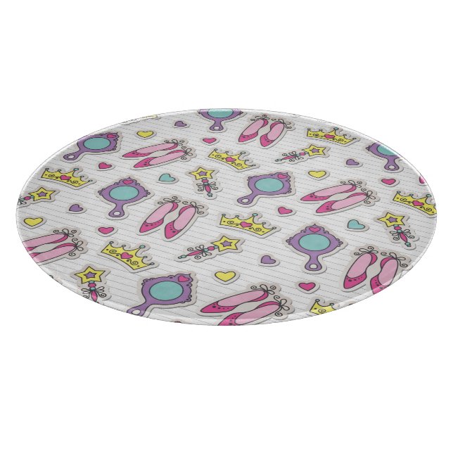 Schmetterlingsprinzessinmuster Schneidebrett (Ecke)