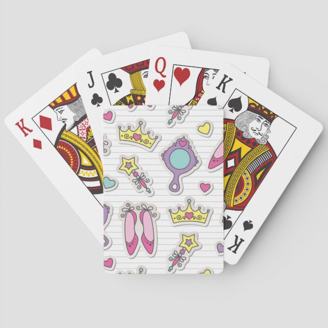 Schmetterlingsprinzessinmuster Spielkarten (Rückseite)
