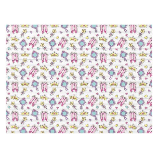 Schmetterlingsprinzessinmuster Tischdecke (Vorderseite (Horizontal))