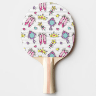 Schmetterlingsprinzessinmuster Tischtennis Schläger