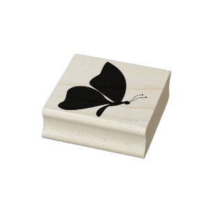 Schmetterlingsprofil Silhouette Briefmarke Gummistempel