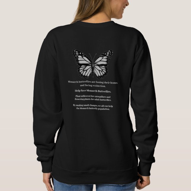 Schmetterlingspullover Sweatshirt (Rückseite)