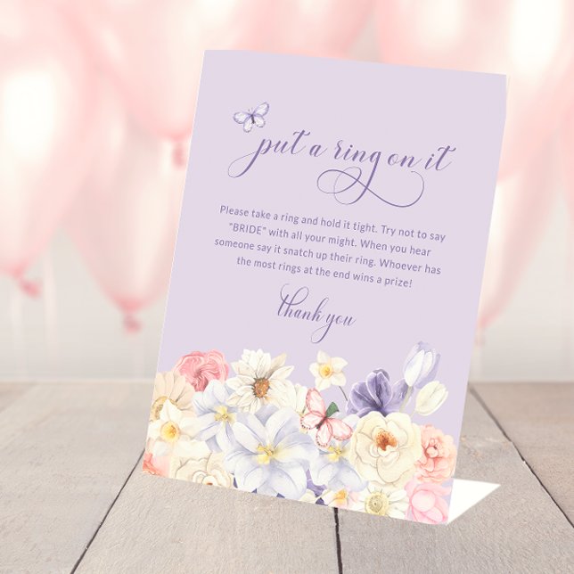 Schmetterlingsring Sockelschild (Butterfly Ring Sign
)