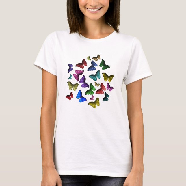 Schmetterlingsschmetterling. T-Shirt (Vorderseite)