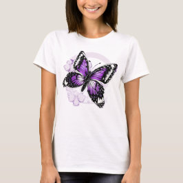 Schmetterlingsschmetterlinge Lila Farbe des violet T-Shirt