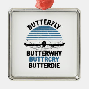 Schmetterlingsschwimmen - Schmetterling, warum Sch Ornament Aus Metall