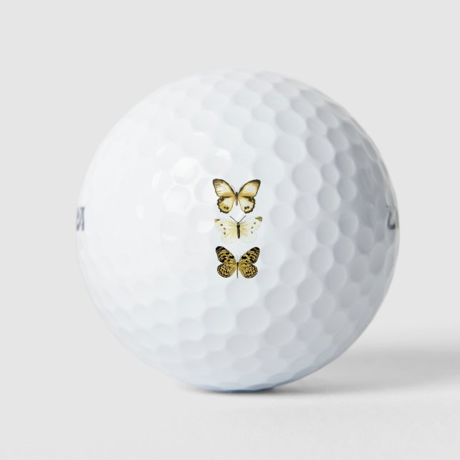 Schmetterlingsserie gelb golfball (Vorderseite)