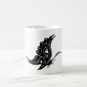 Schmetterlingssilhouette Kaffeetasse