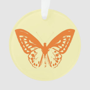 Schmetterlingsskizze, gelb und orange ornament