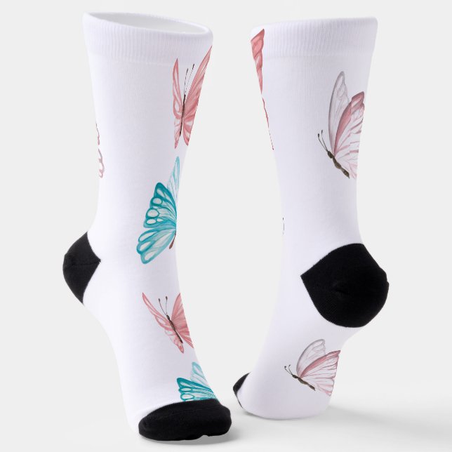 Schmetterlingssocken Socken (Gewinkelt)