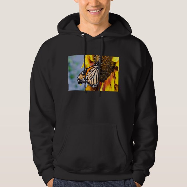 Schmetterlingssonnenblume Hoodie (Vorderseite)