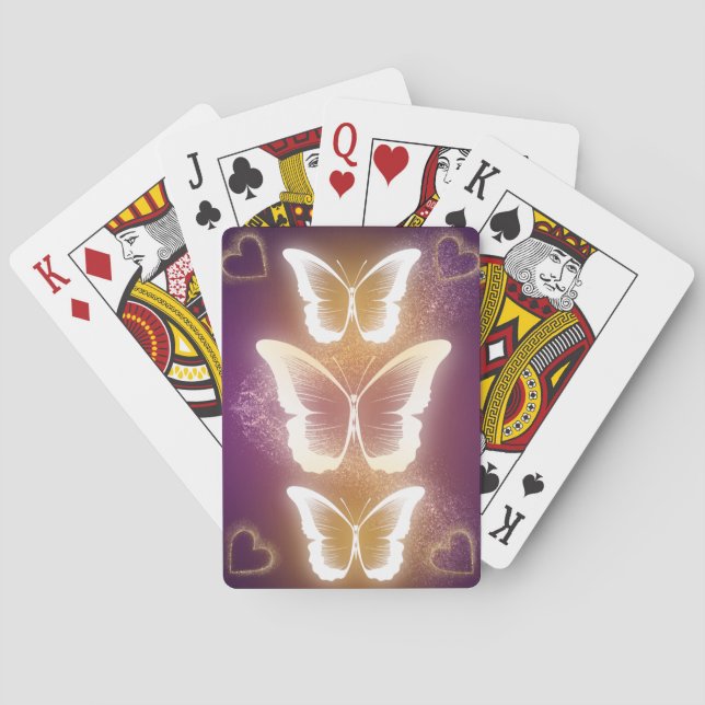 Schmetterlingsspielkarten. Spielkarten (Rückseite)