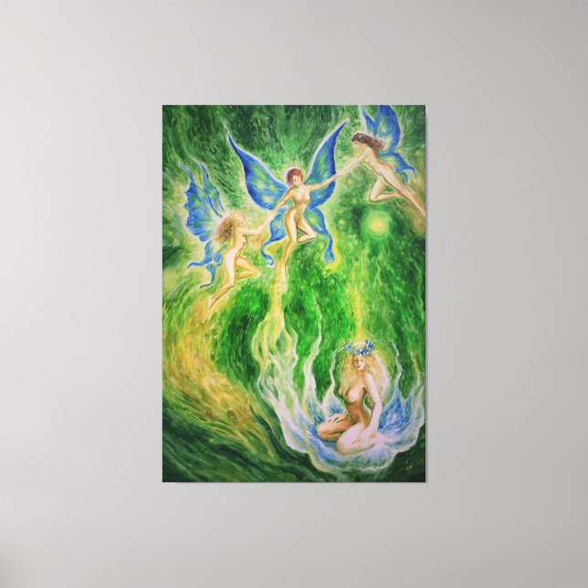 Schmetterlingstanz Leinwanddruck (Vorderseite)