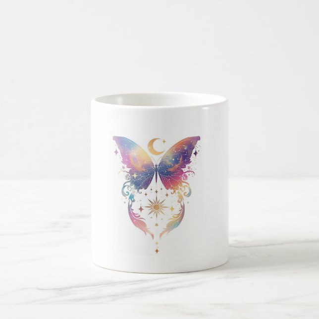 Schmetterlingstasse mit Schimmer Kaffeetasse (Mittel)