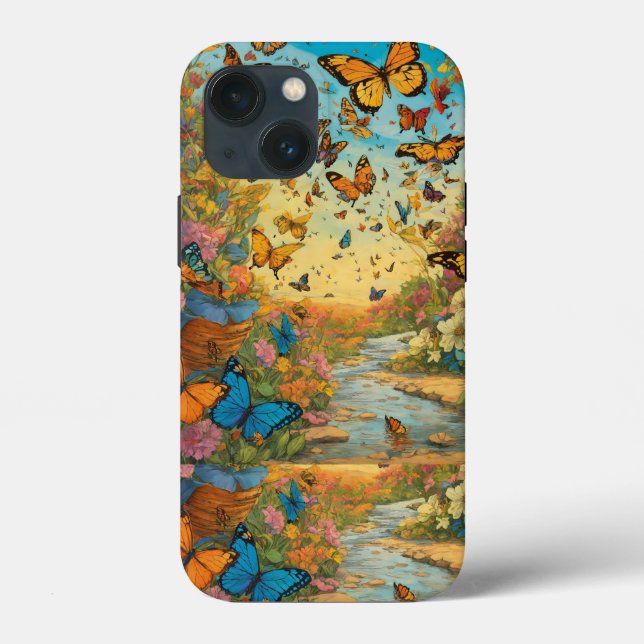 Schmetterlingsträume Case-Mate iPhone Hülle (Rückseite)