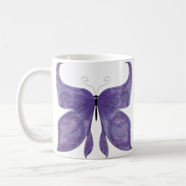 Schmetterlingsträume Kaffeetasse (Links)