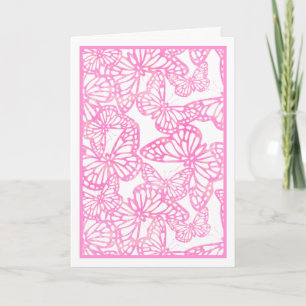 Schmetterlingsträume (pink) Leere Karte