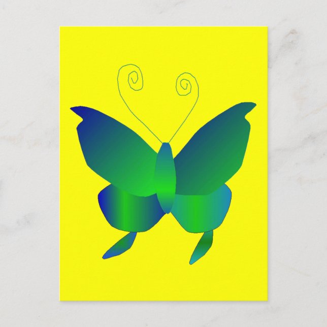 Schmetterlingsträume Postkarte (Vorderseite)