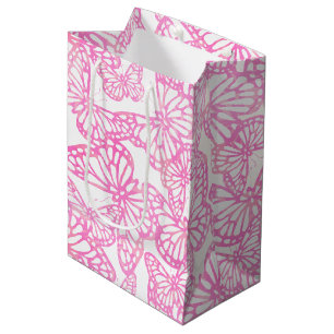 Schmetterlingsträume (Rosa) Mittlere Geschenktüte