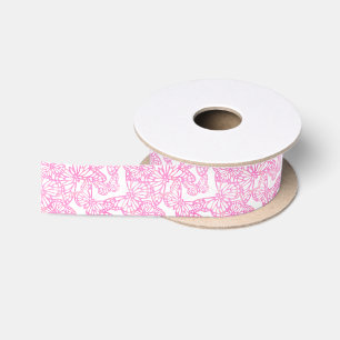 Schmetterlingsträume (Rosa) Satinband