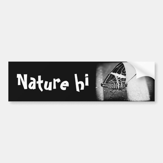 Schmetterlingsüberquerung Autoaufkleber (Vorne)