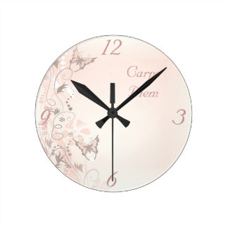 Schmetterlingsuhr Runde Wanduhr