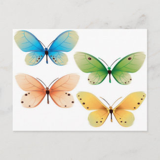 Schmetterlingsvektordesign Postkarte