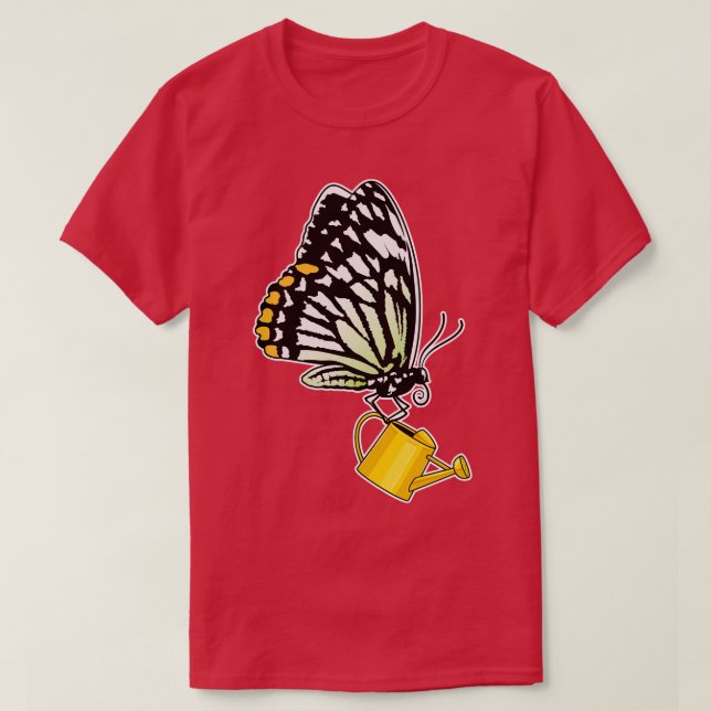 Schmetterlingswasserdose T-Shirt (Design vorne)