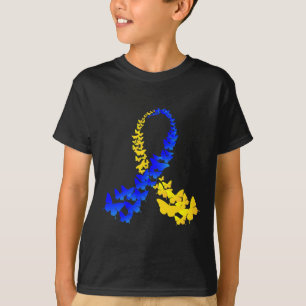 Schmetterlingswelt Down-Syndrom-Tag Frauen Kinder  T-Shirt